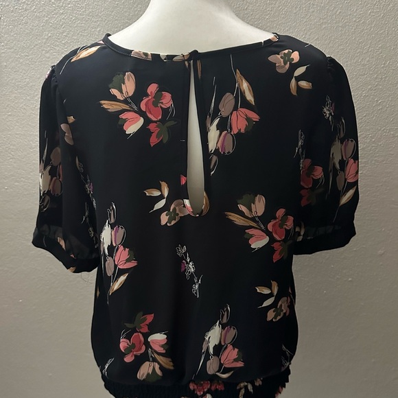 Sienna Sky  Floral Black Women's Top - Picture 2 of 6